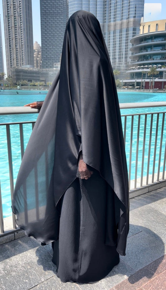 Half Silk Overhead Cape