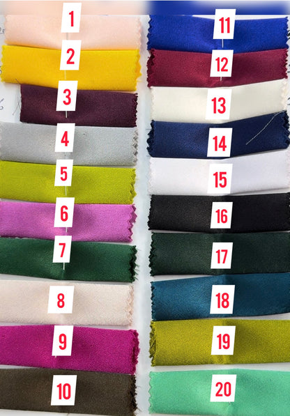 Satin Cuff Sleeve Overhead