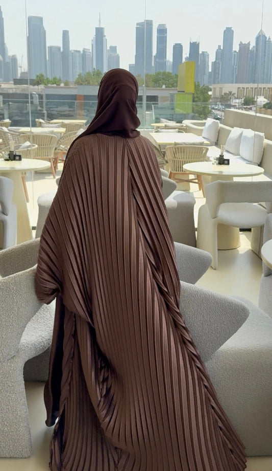 Khadijah Satin Pleats Set