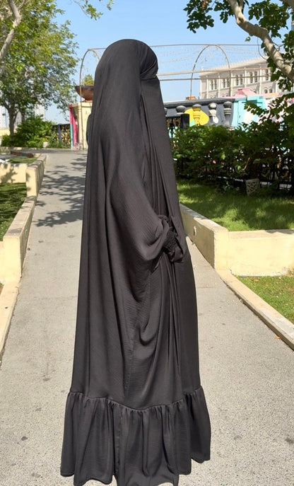 Jilbab Ruffle Bottom