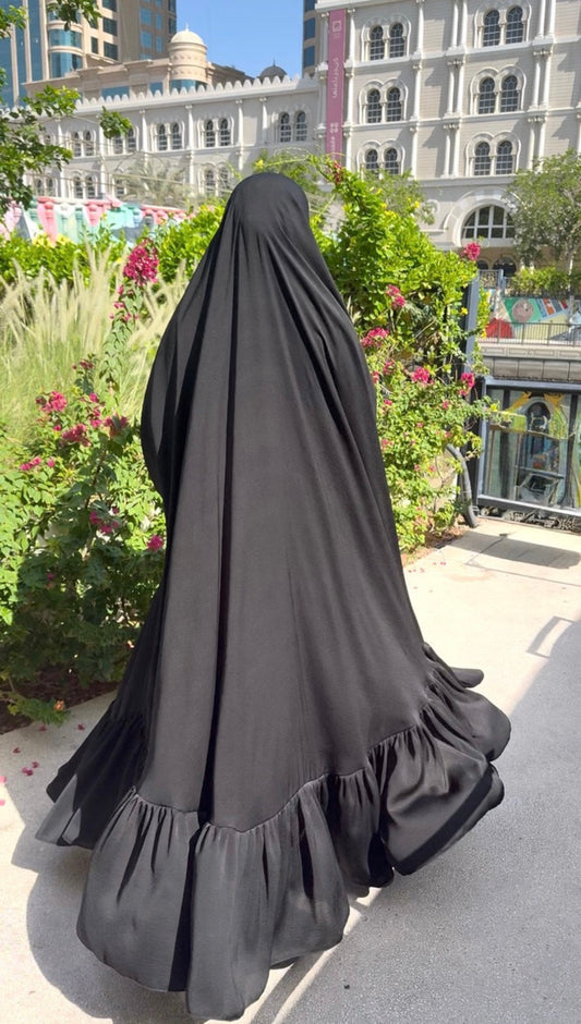 Jilbab Ruffle Bottom