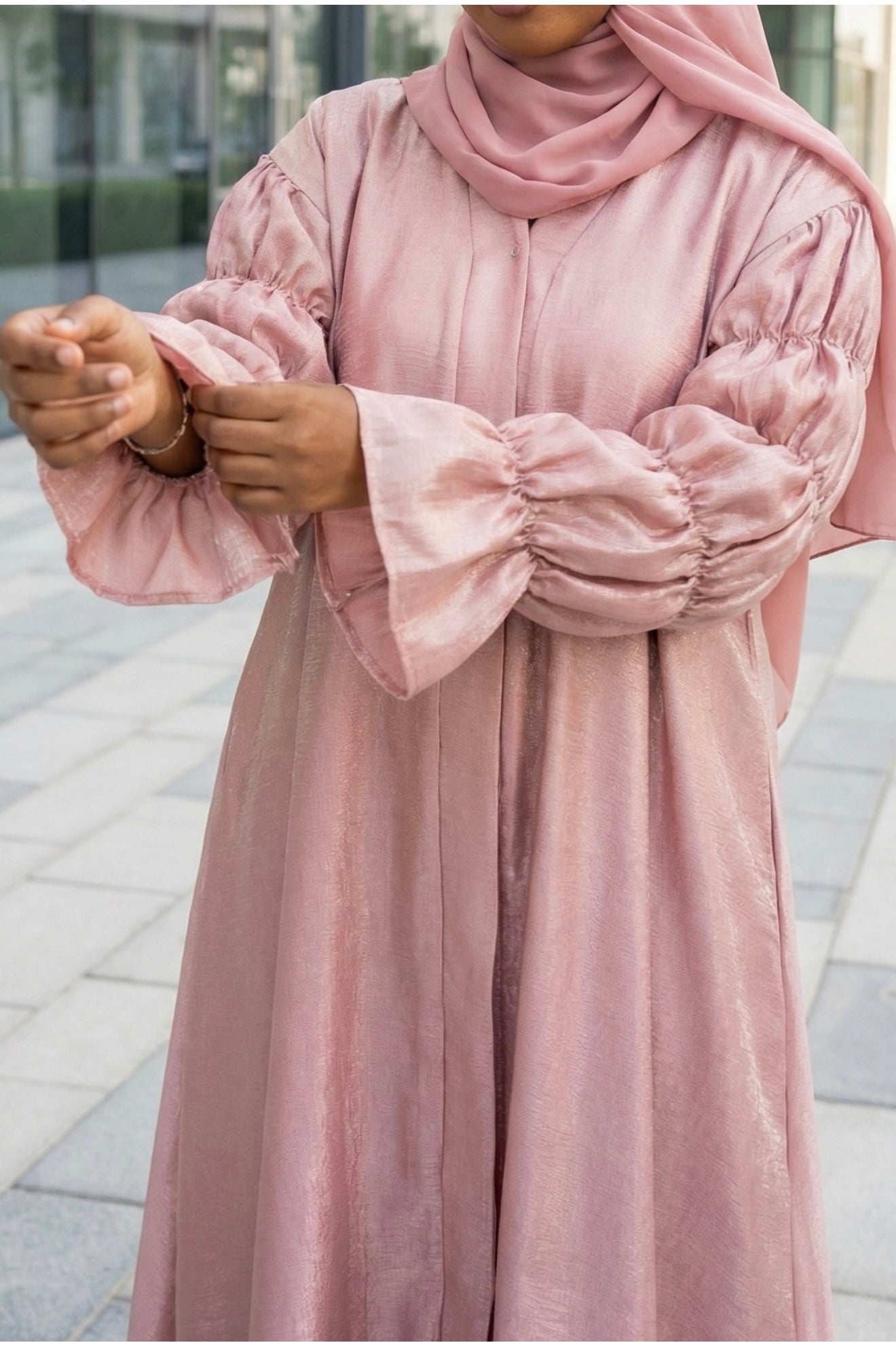 Rainah Tier Sleeves Abaya