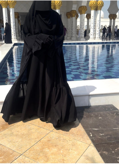 Najeeha Ruffle Abaya Set