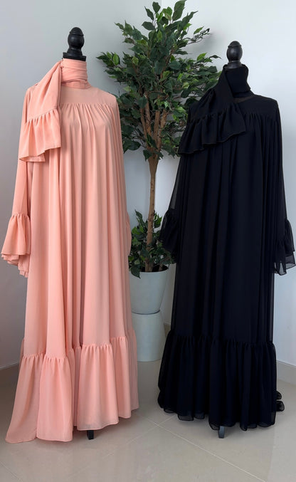 Fatimah Chiffon Ruffle Set