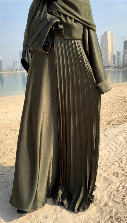 Naseerah Half Pleated Abaya
