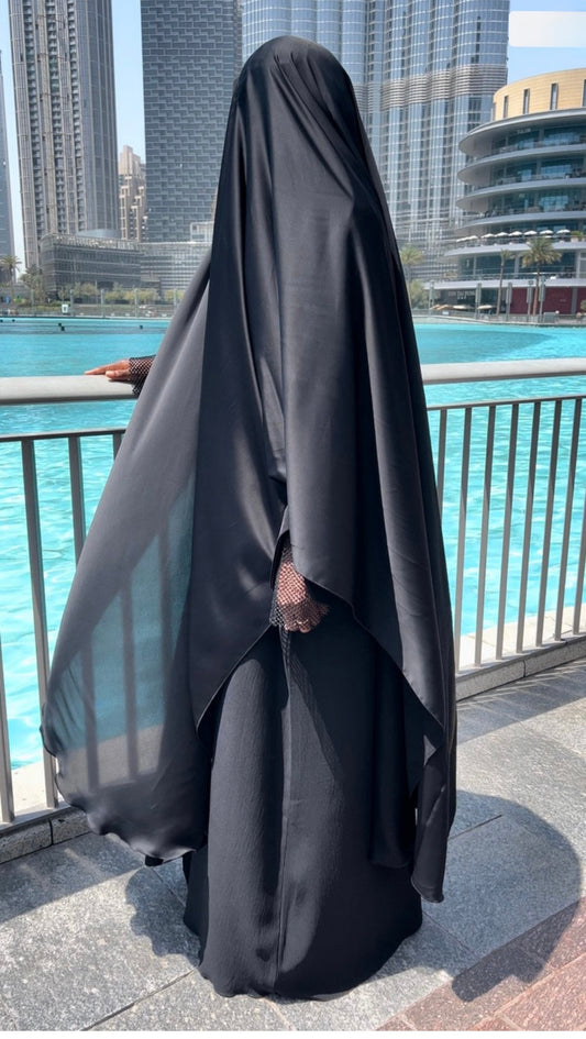 Half Silk Overhead Cape